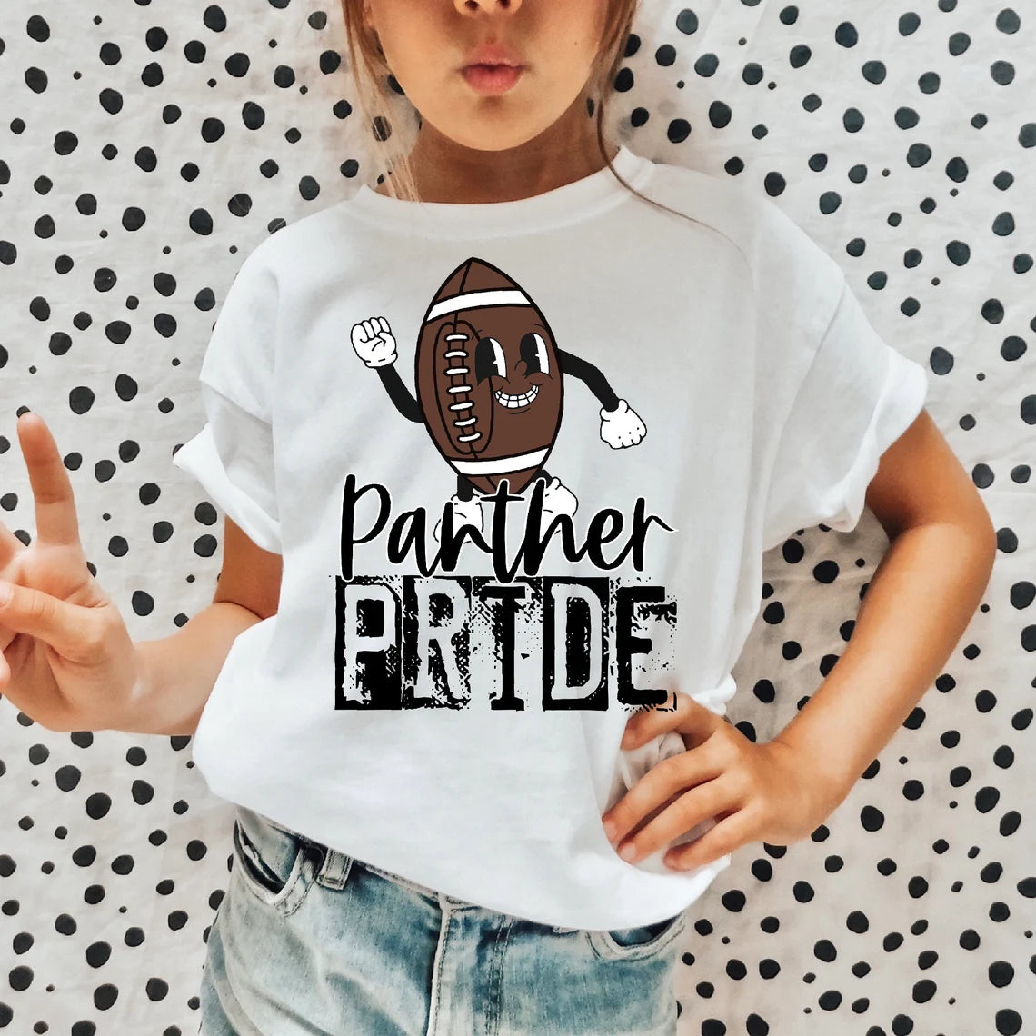 KIDS Panther Pride Football Graphic Shirt