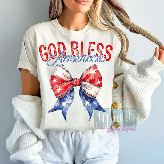 GOD BLESS AMERICA graphic shirt