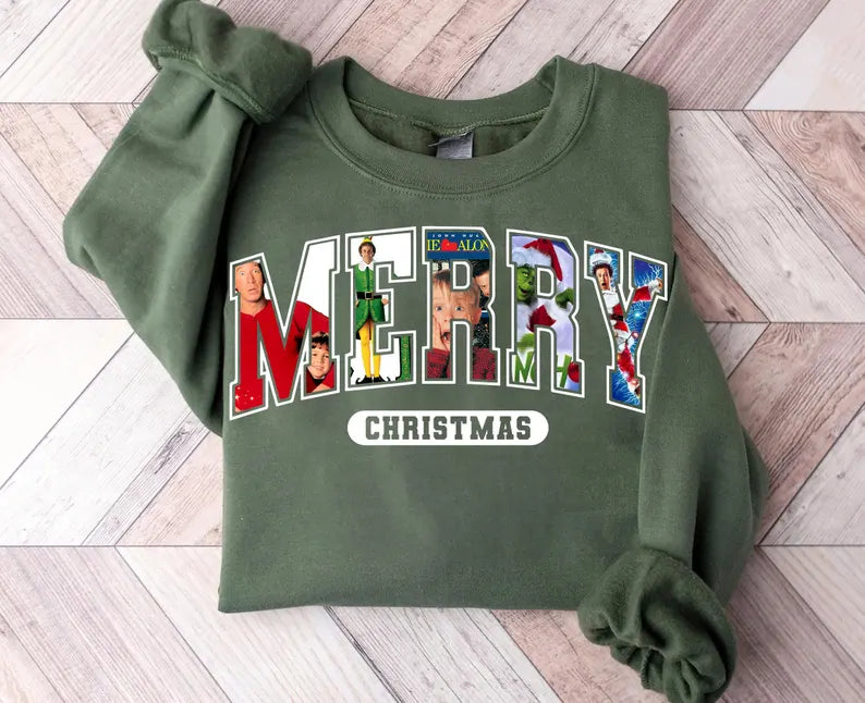 Merry Christmas Movie Edition Graphic Shirt