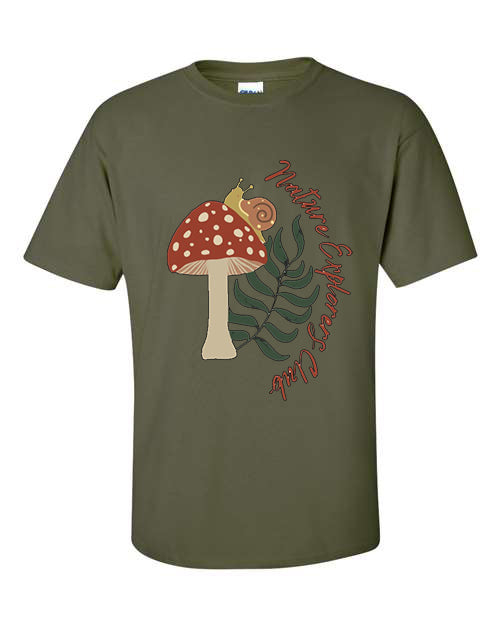 Nature Explorers Club Military Green Graphic Shirts D4