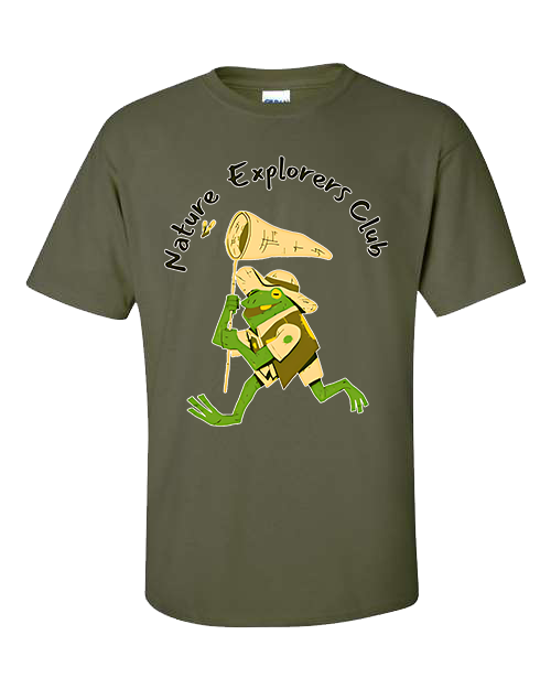 Nature Explorers Club Military Green Graphic Shirts D3