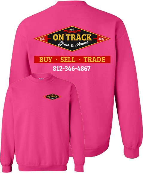 On Track Guns & Ammo Adult Sweatshirts FOUR COLORS
