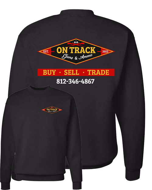 On Track Guns & Ammo Adult Sweatshirts FOUR COLORS