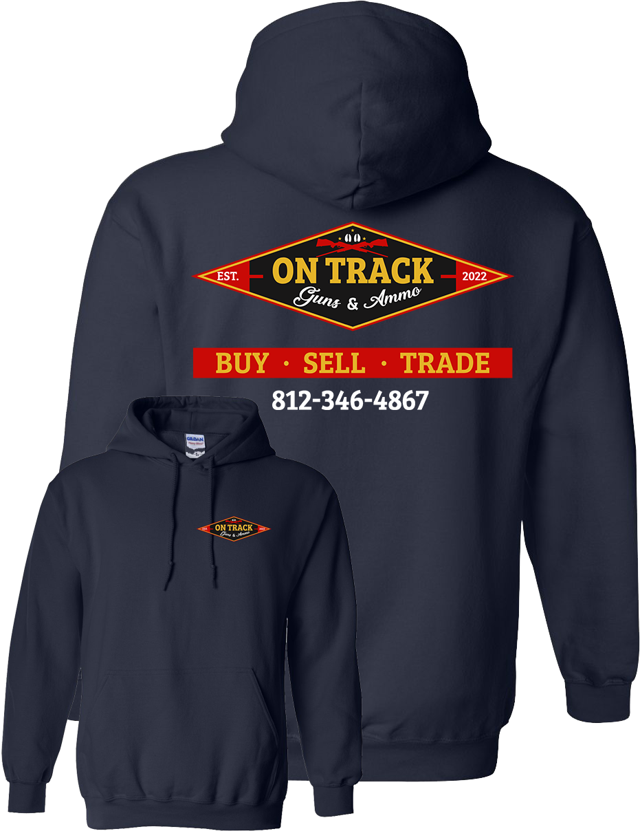 On Track Guns and Ammo Kids Navy Shirts