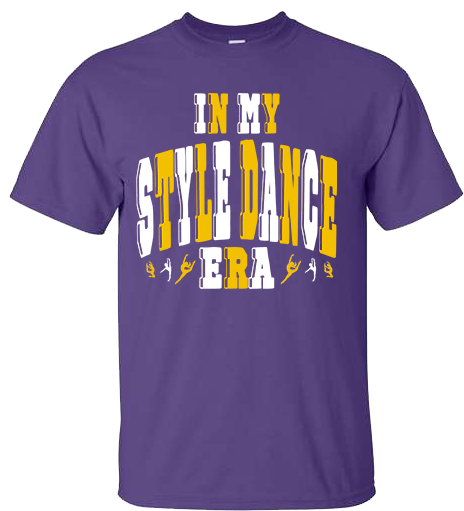 In My Style Dance Era Purple graphic shirt