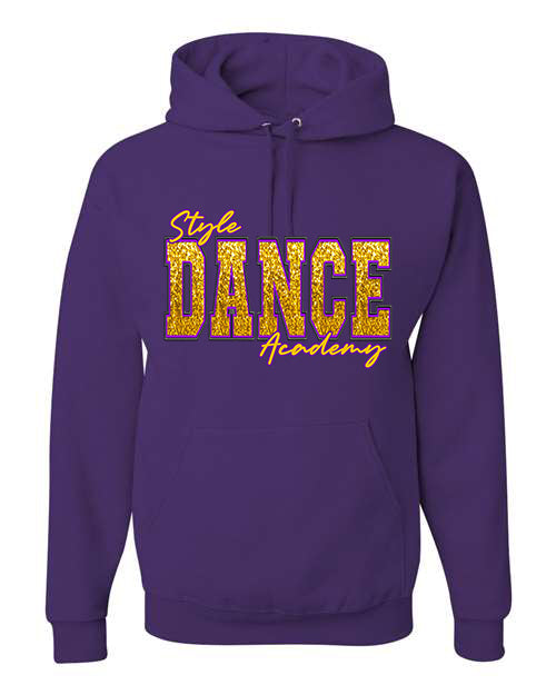 Style Dance Academy Faux Sequin Purple graphic shirt
