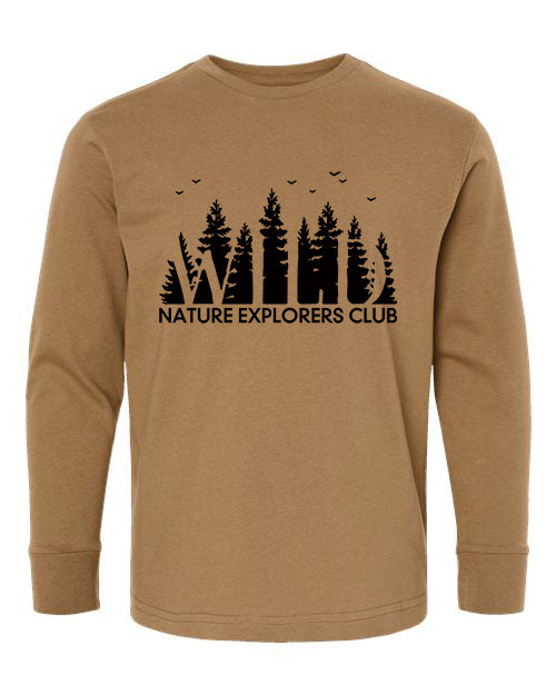 Nature Explorers Club Coyote Brown Graphic Shirts D2