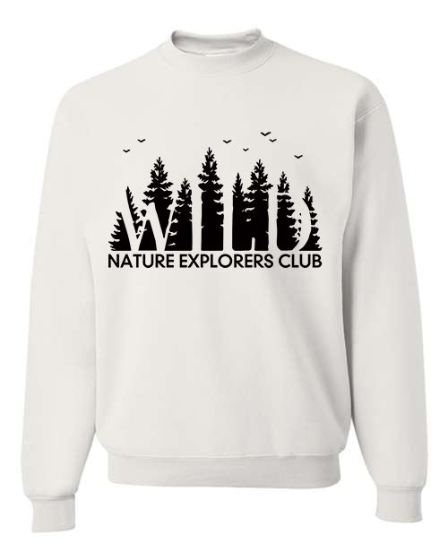 Nature Explorers Club White Graphic Shirts D2