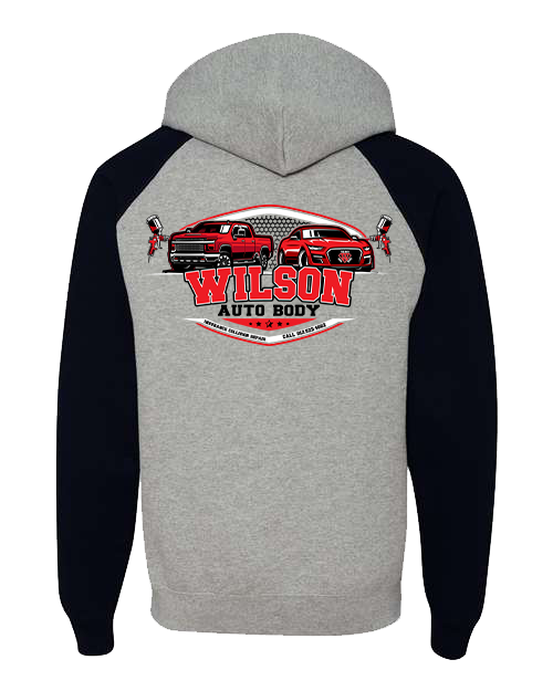 Wilson Autobody Raglan Hoodie