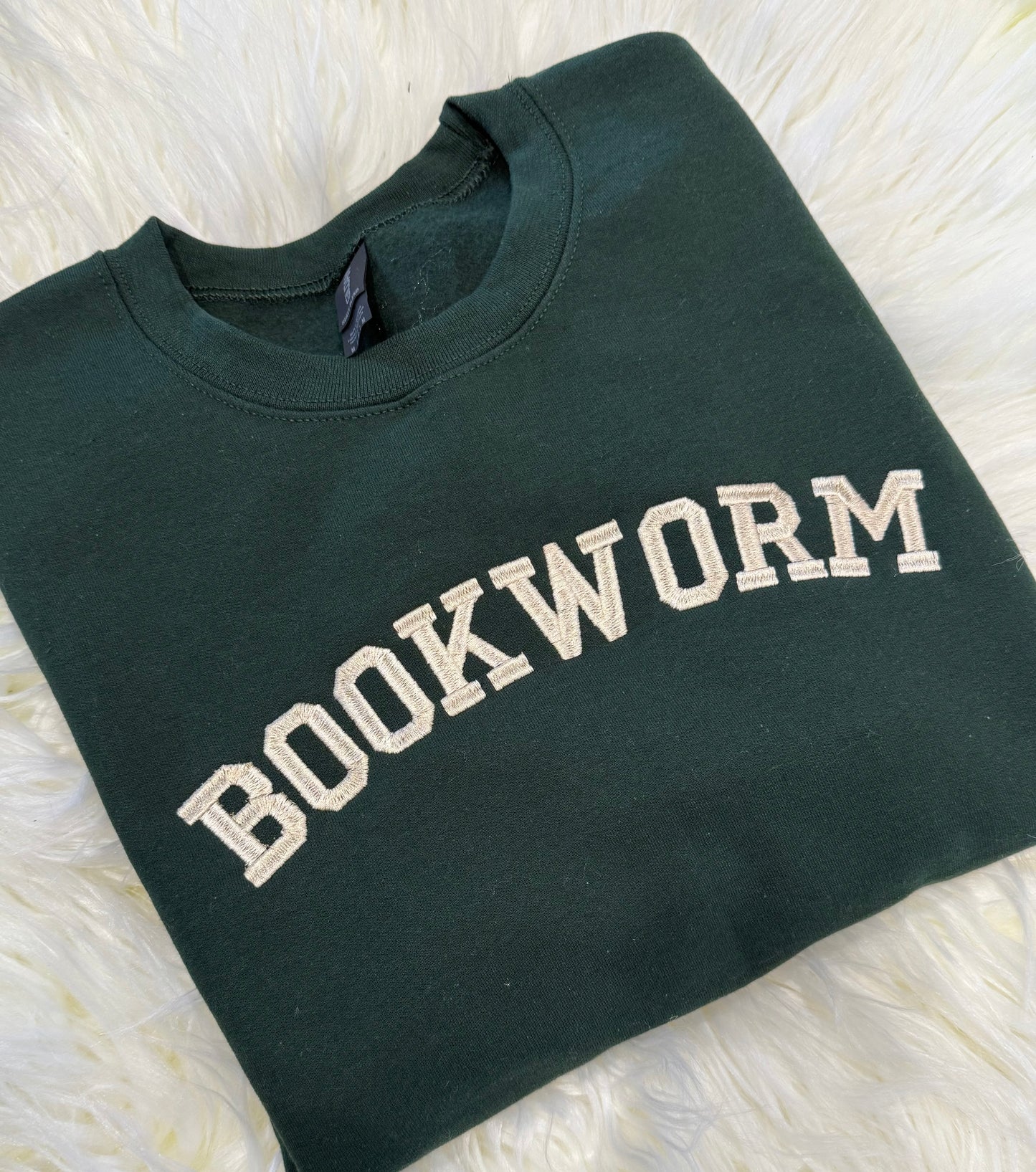 Bookworm embroidered shirt
