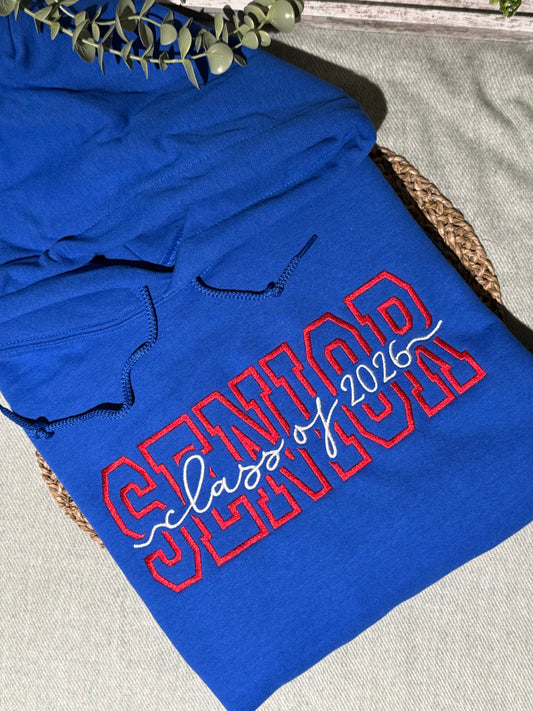 Senior Class of 2026 Embroidered Shirt