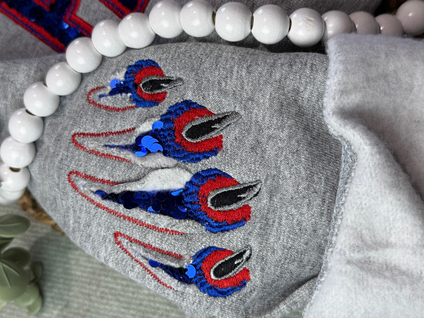 Panthers Embroidered Shirt Claw Sleeve