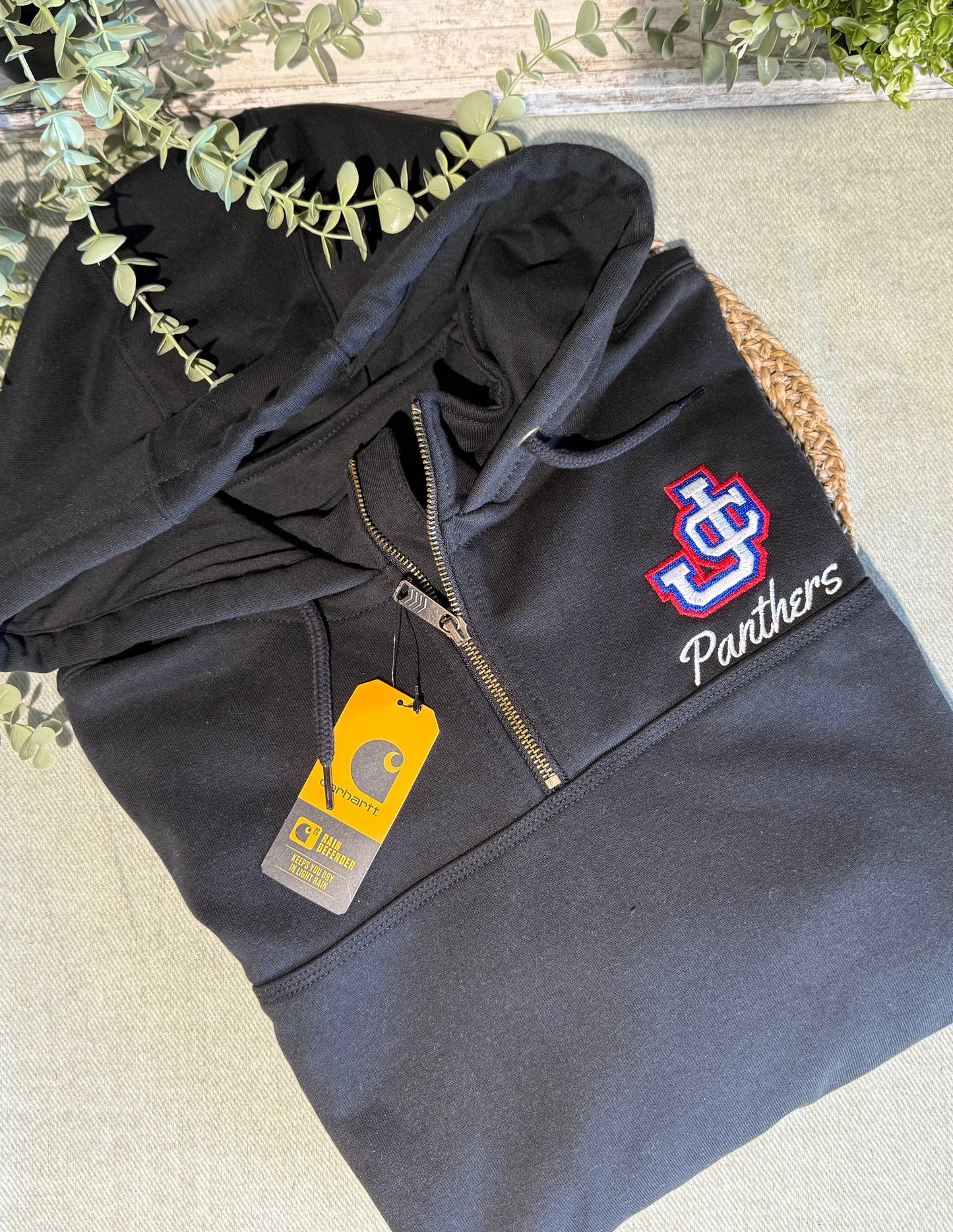 Jennings County JC Panthers Carhartt® Rain Defender®Paxton Heavyweight Hooded Zip Sweatshirt