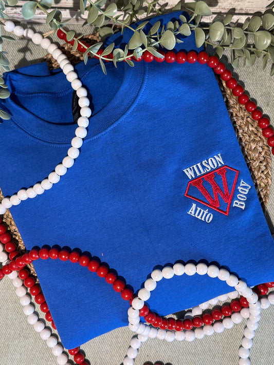 Wilson Autobody Embroidered Crew