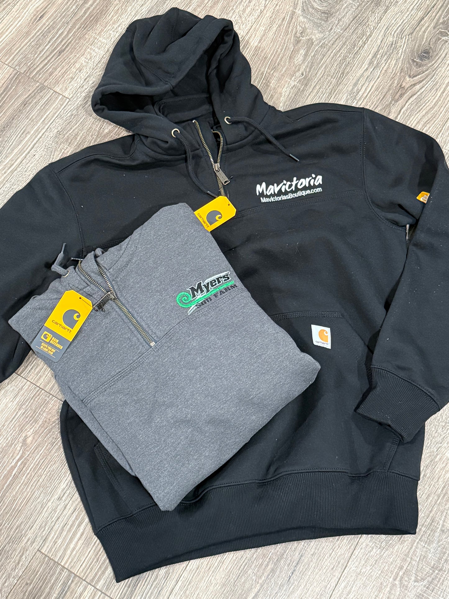 Customized Carhartt® Rain Defender®Paxton Heavyweight Hooded Zip Sweatshirt