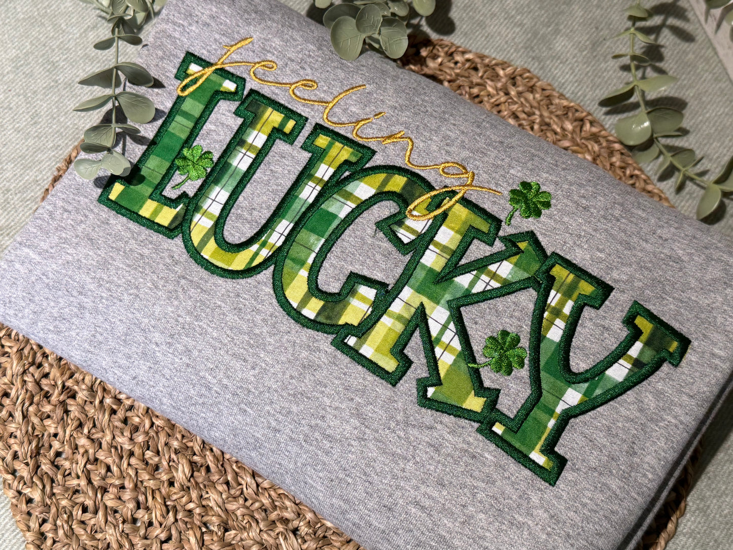 Feeling Lucky Embroidered Shirt