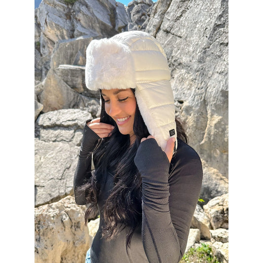 CC Beanie Trapper Puffer Hat