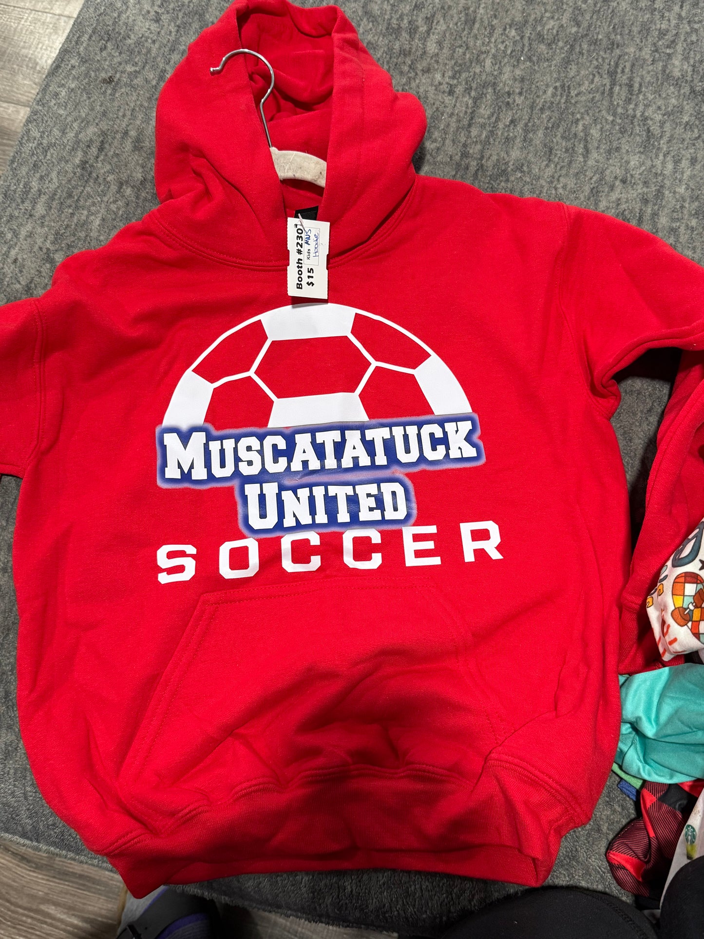 Youth medium muscatatuck united soccer hoodie