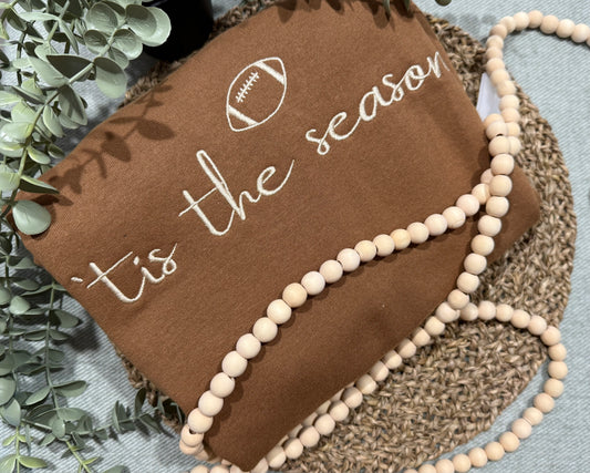 Tis the season embroidered shirt