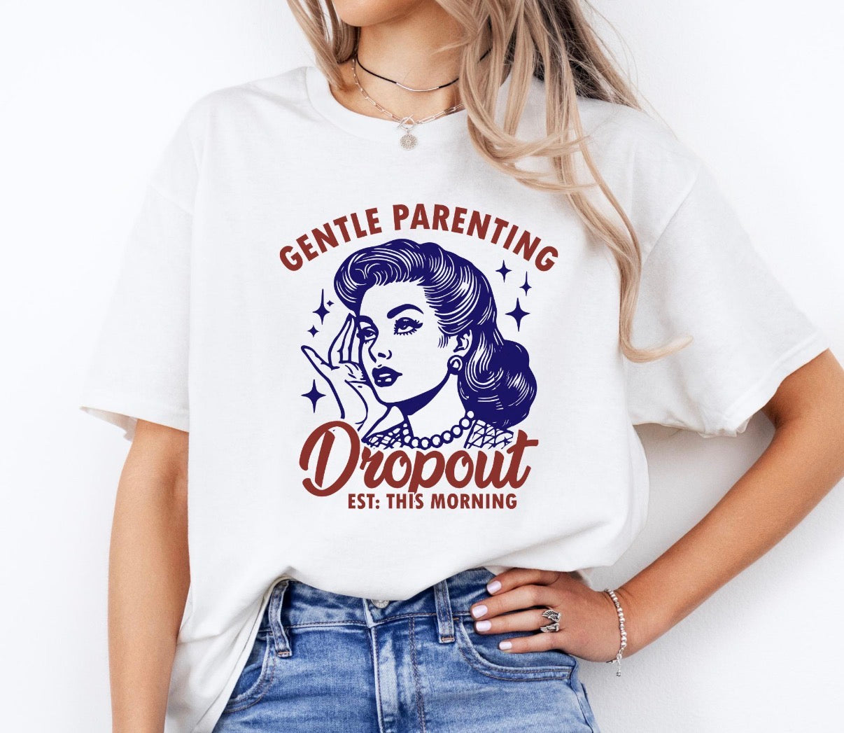 Gentle parenting dropout est this morning graphic shirt