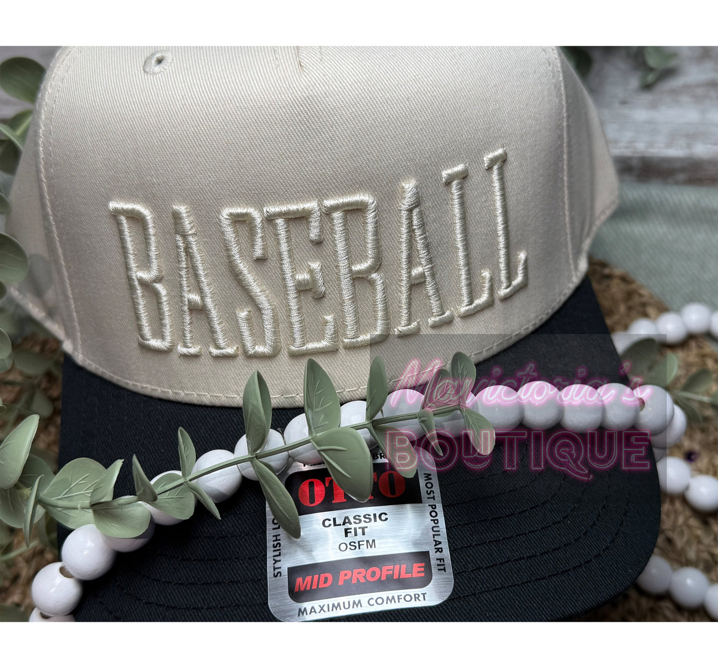 Baseball puff embroidered Otto or Richardson 112 hat