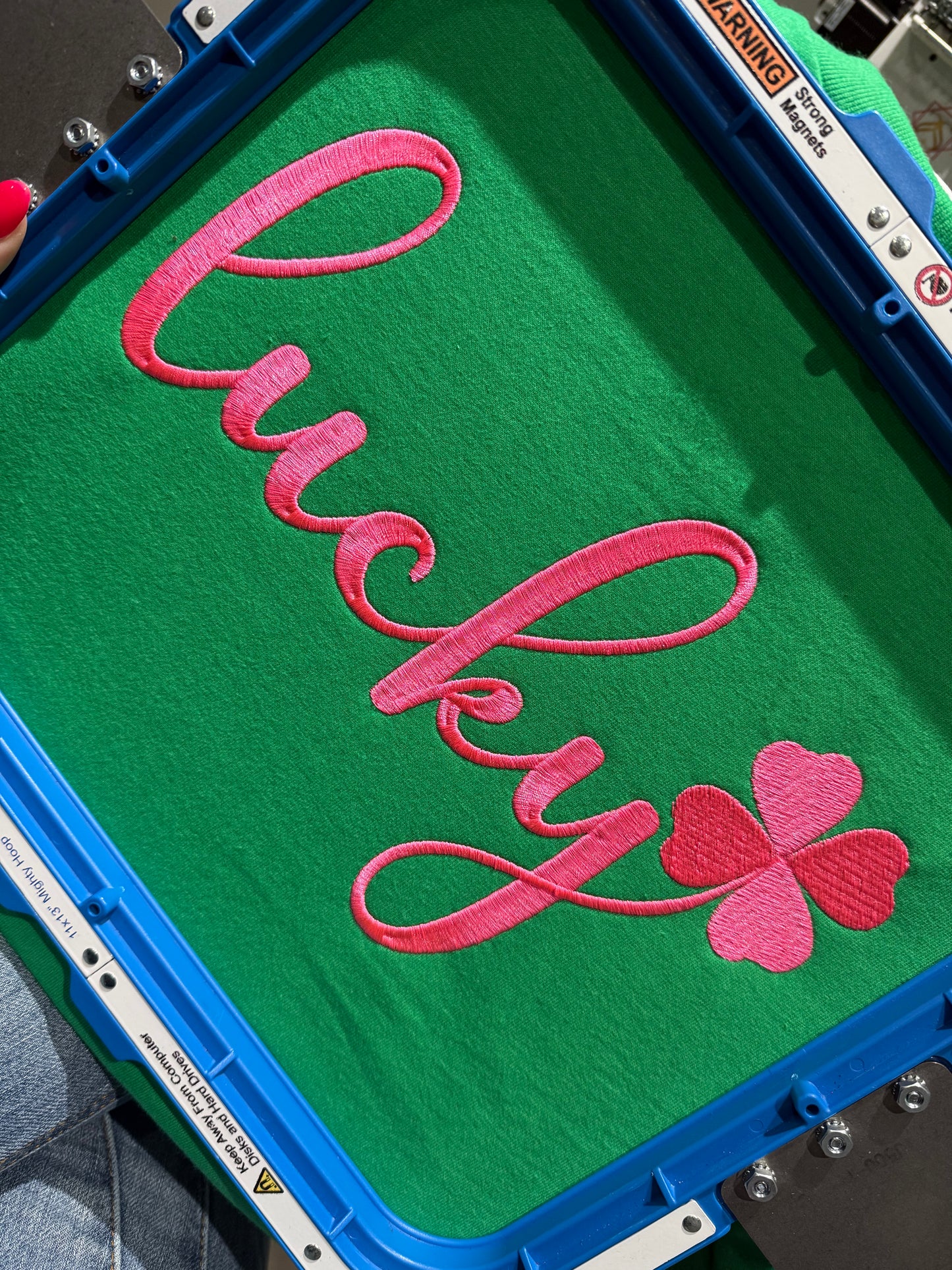 Lucky Clover Embroidered Shirt