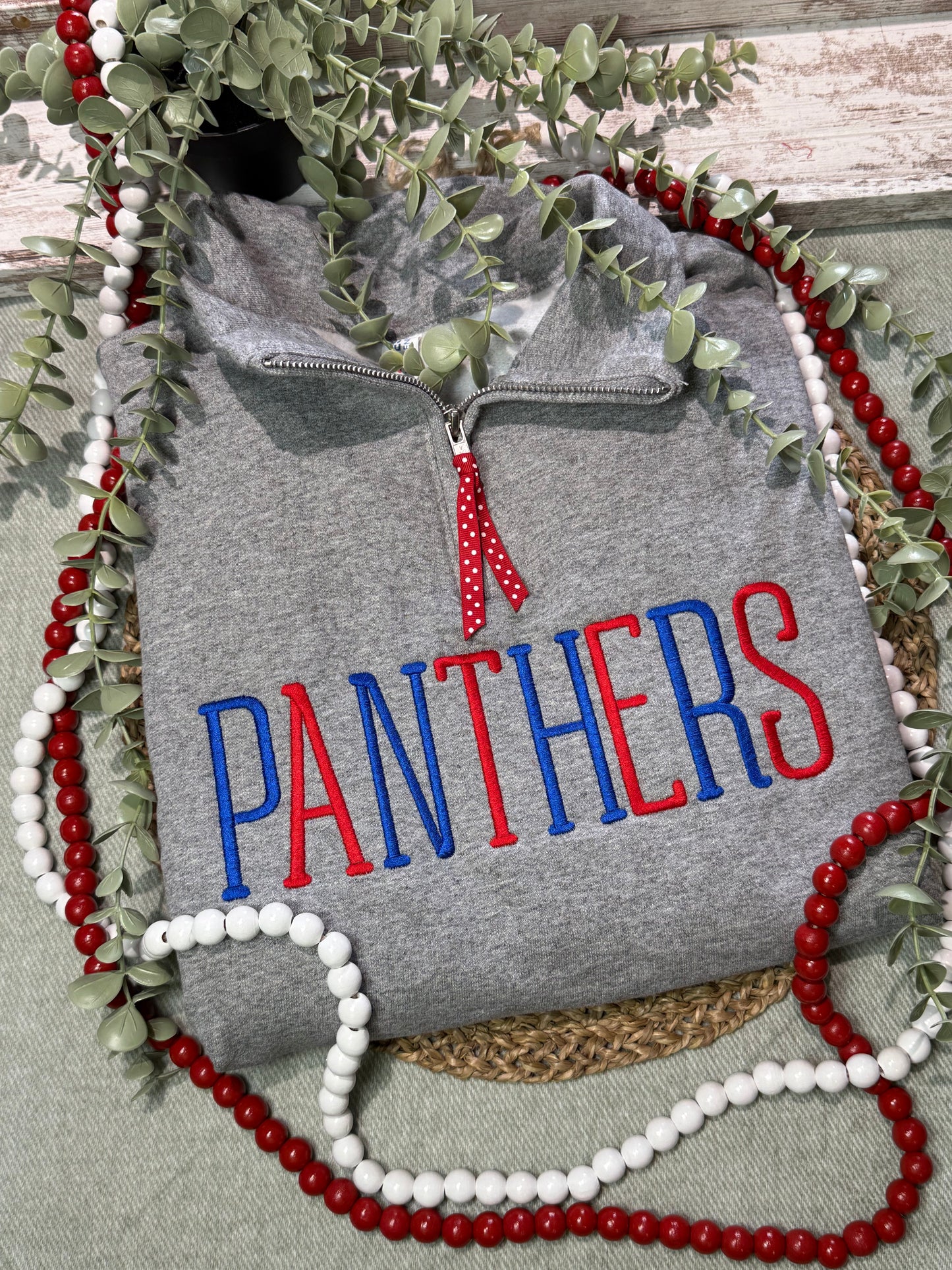 Custom School Mascot Name Quarter Zip