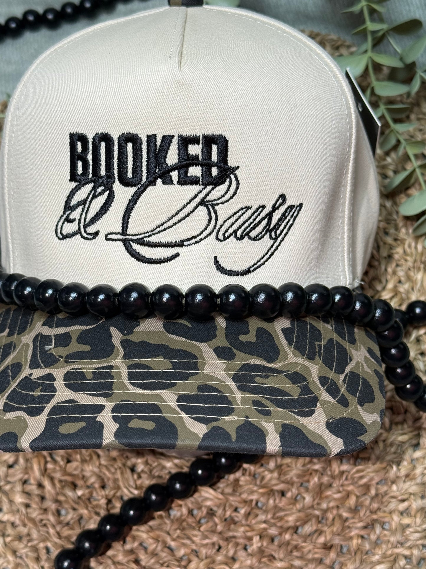 Booked And Busy Embroidered Trucker Cap
