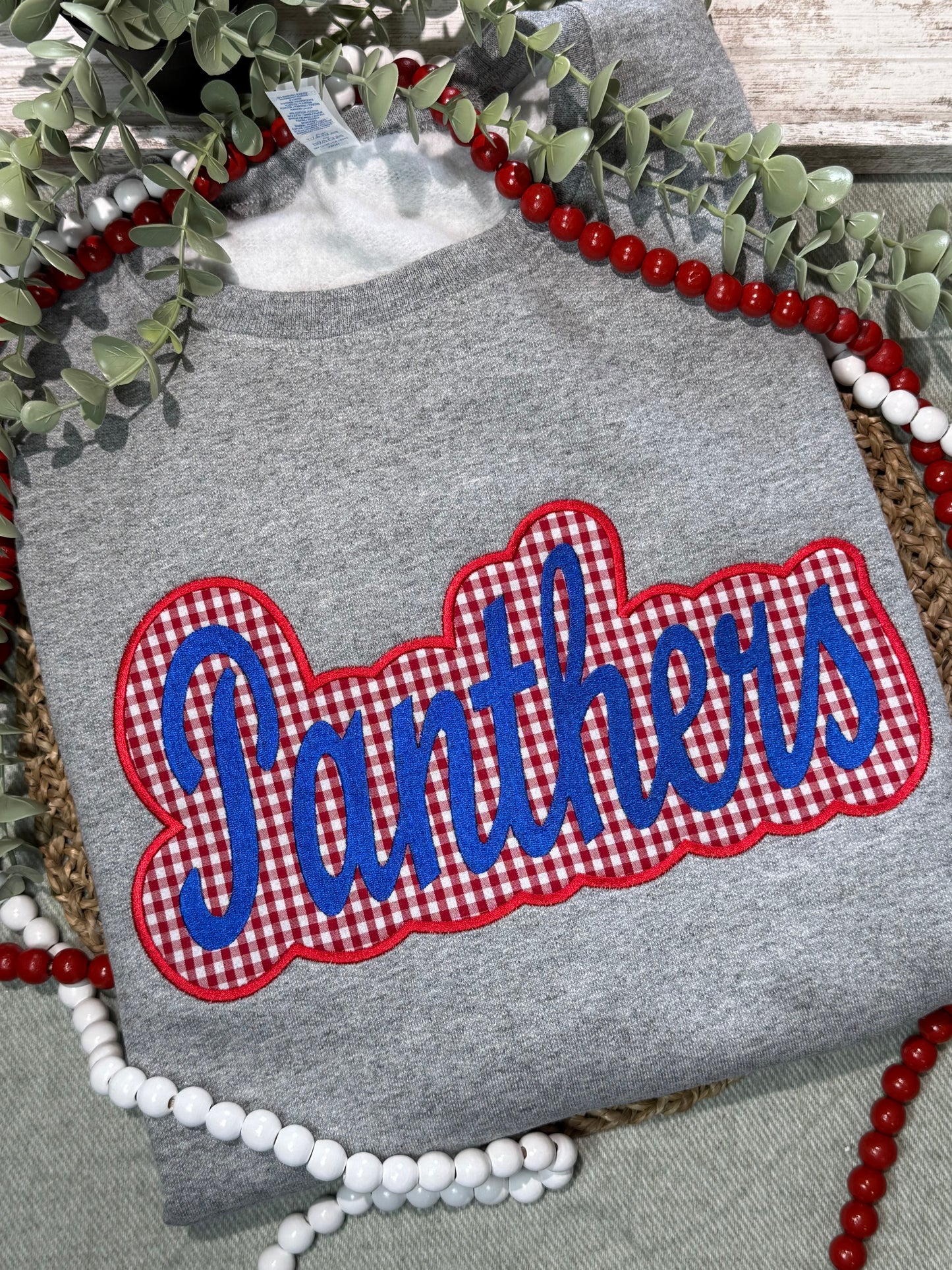 Panthers Appliqué Embroidered Shirt