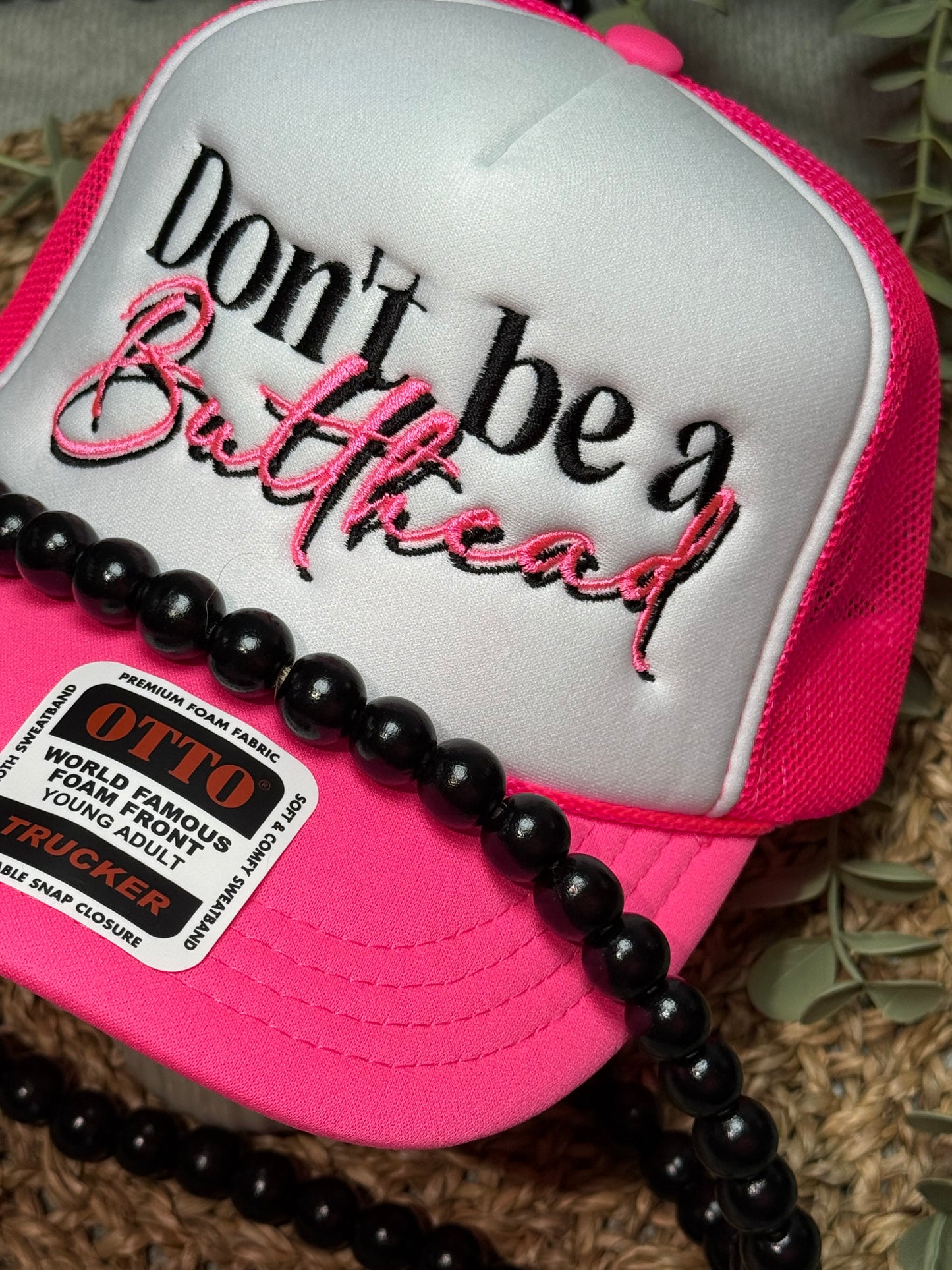 Don’t be a butthead foam cap
