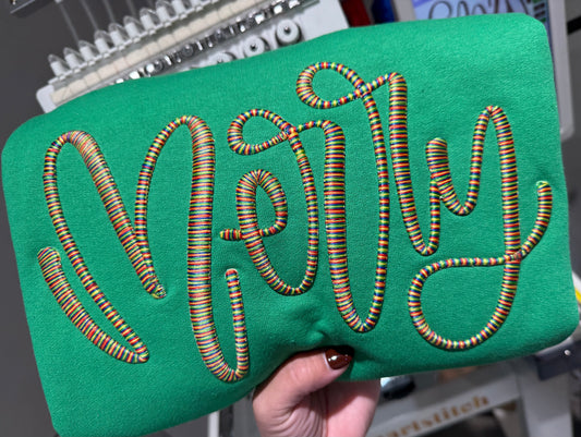 Merry 3d puff embroidered shirt