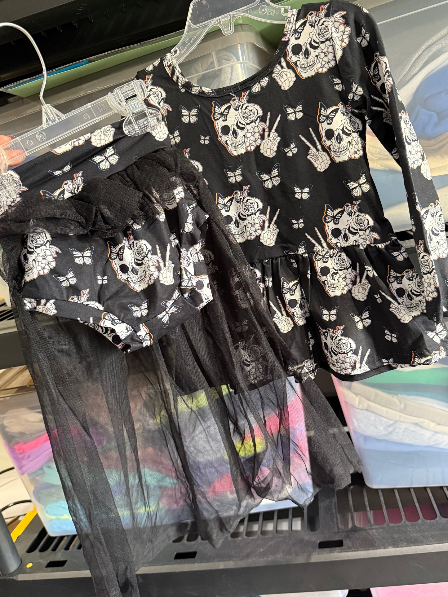 2t peplum bummie halloween set