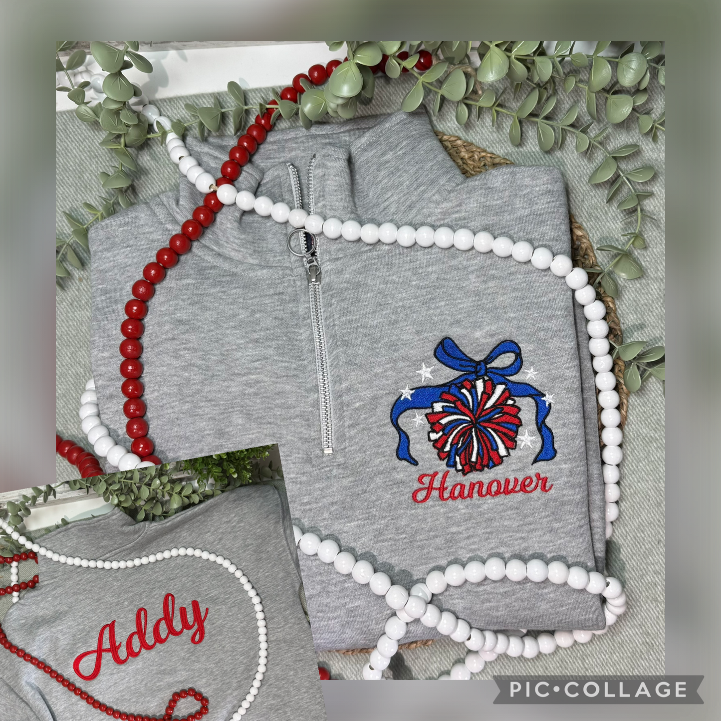 Custom Sport Bow Embroidered Quarter Zip