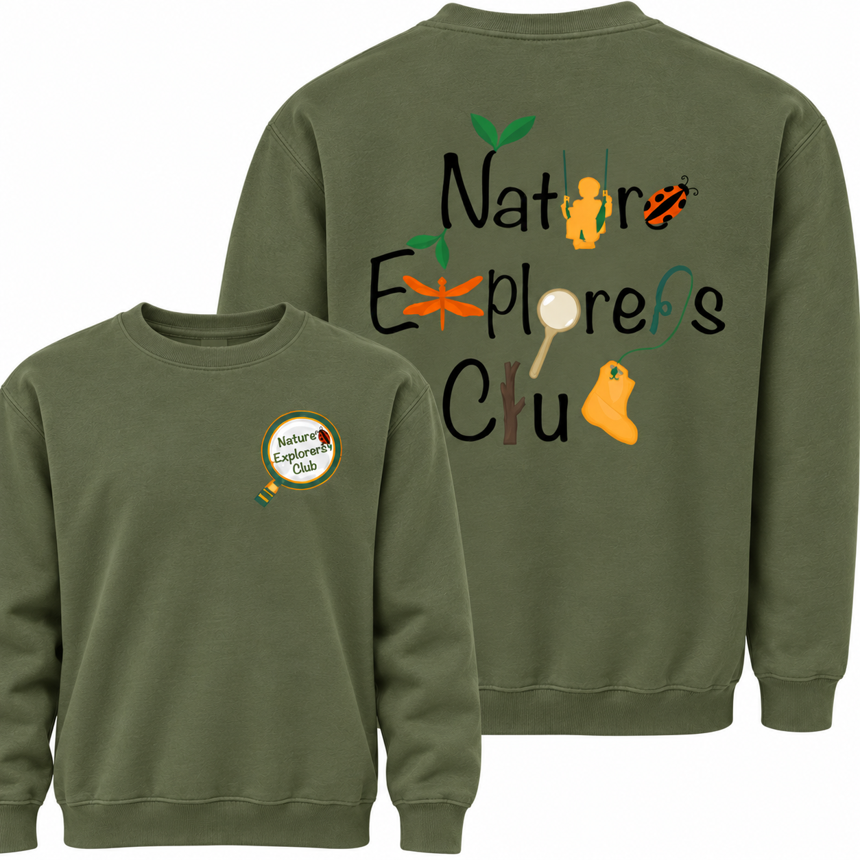 Nature Explorers Club Crew Sweatshirts