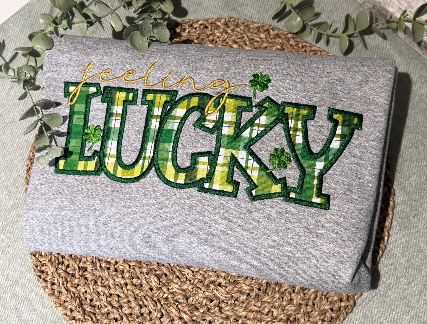 Feeling Lucky Embroidered Shirt