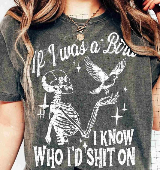 If I was a bird I know who I’d shit on graphic shirt