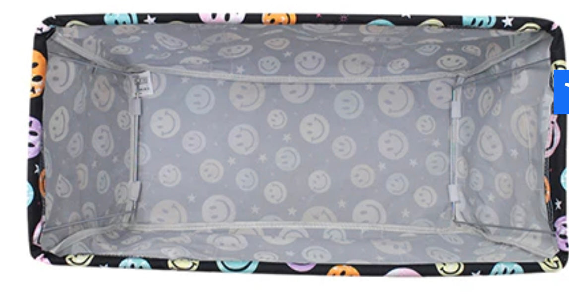Smiley faces utility tote
