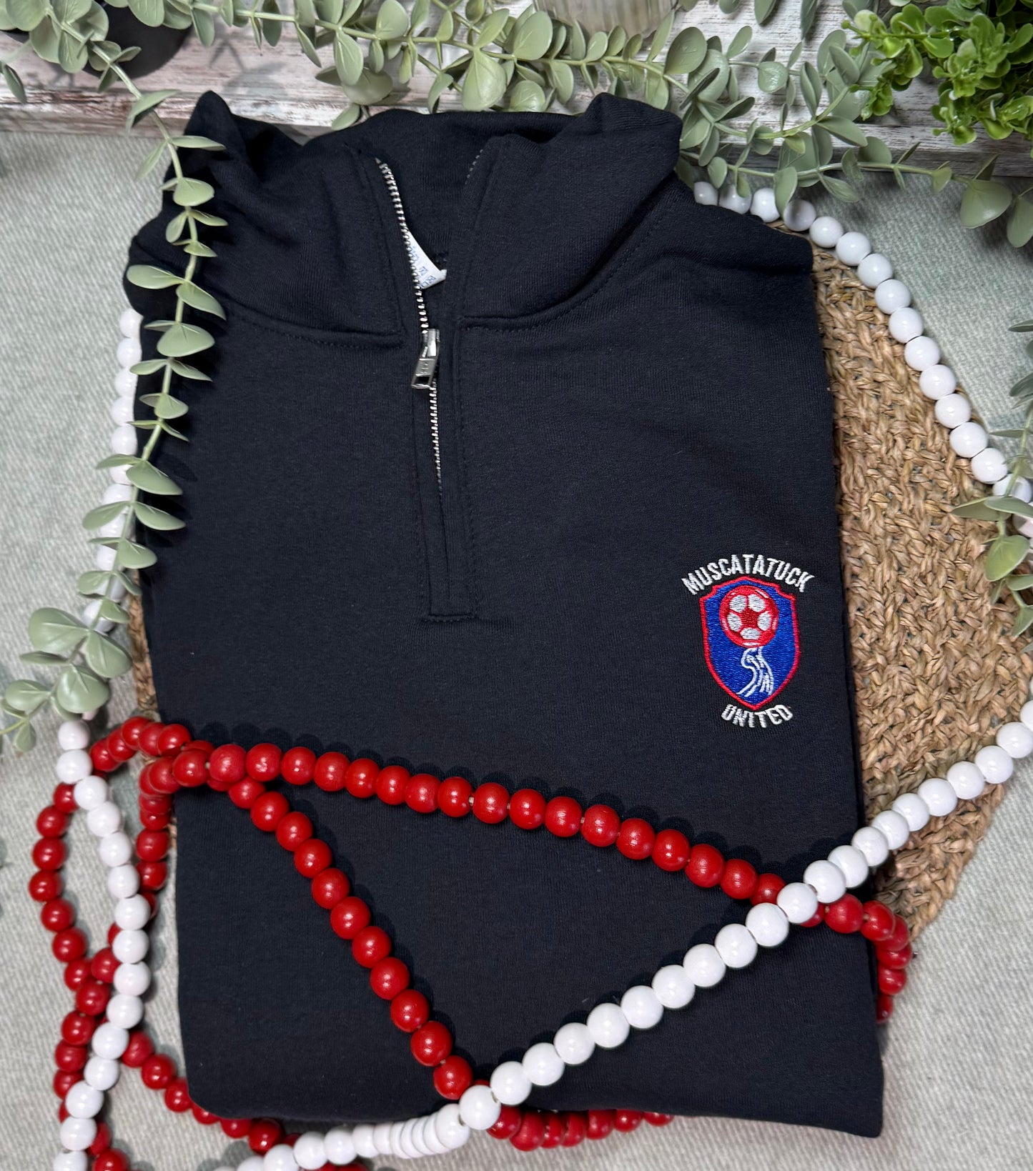 Muscatatuck United Soccer Club quarter zip embroidered shirt
