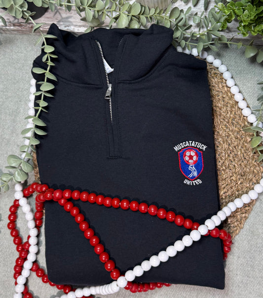 Muscatatuck United Soccer Club quarter zip embroidered shirt