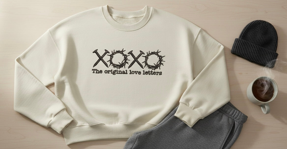The original love letters embroidered shirt
