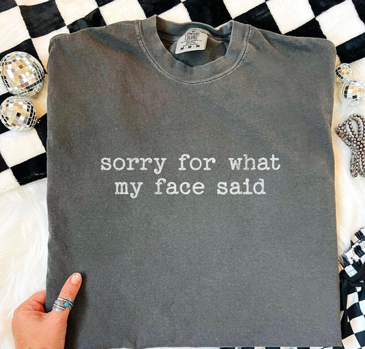 I don’t get enough credit for the things I manage not to say embroidery shirt