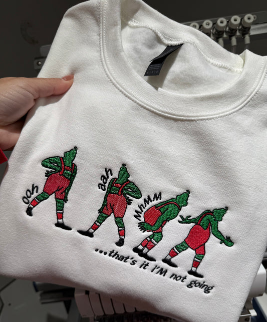 That’s it I’m not going embroidered shirt