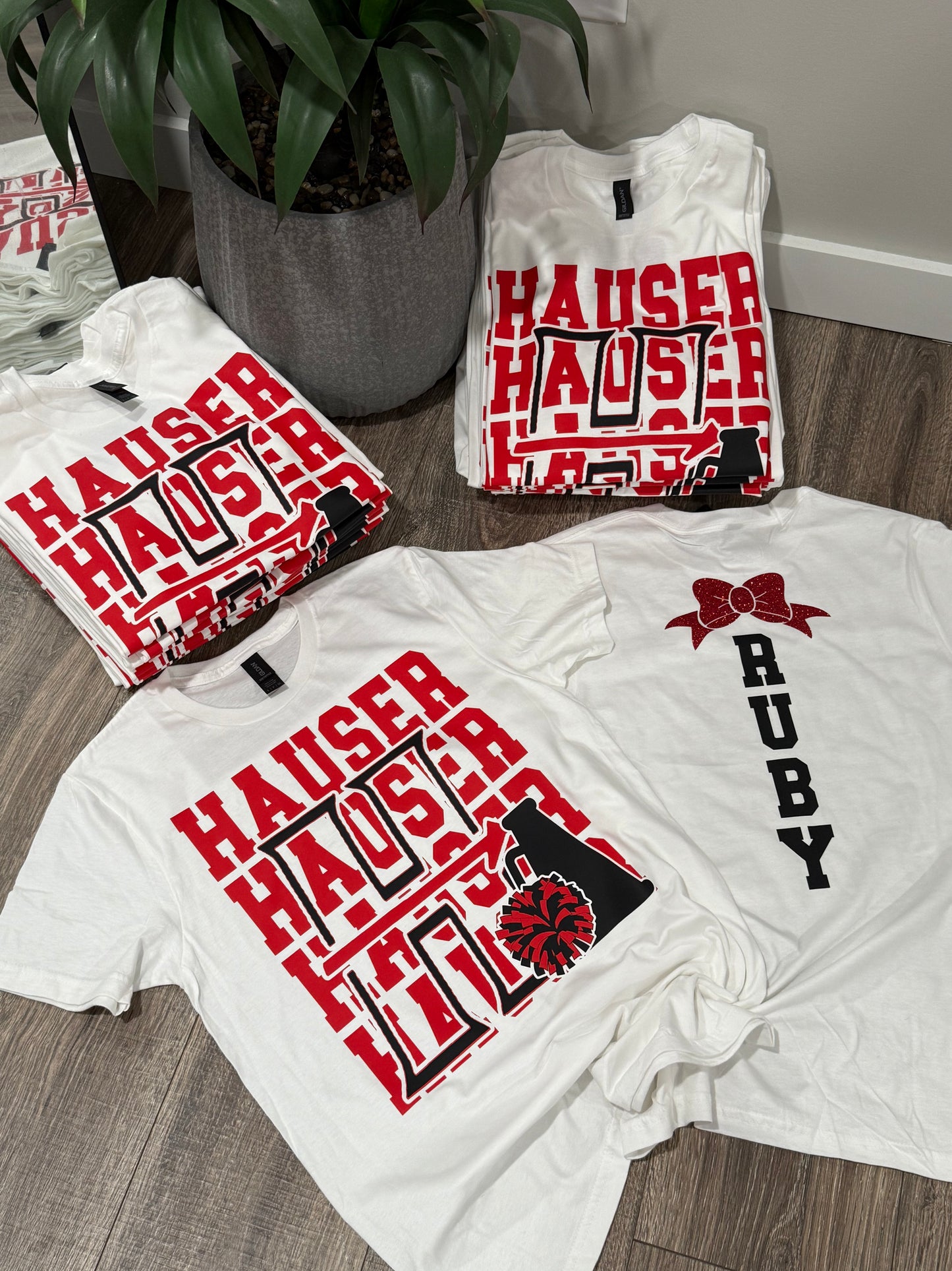 Hauser Customized Cheer Graphic Shirt