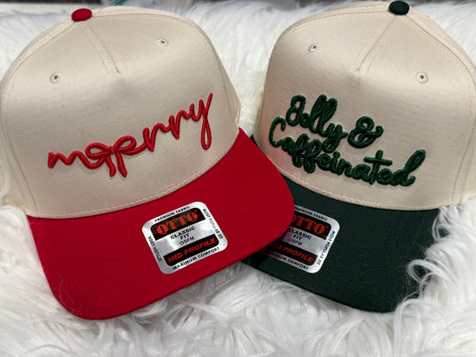 Jolly & Caffeinated embroidered Otto hat
