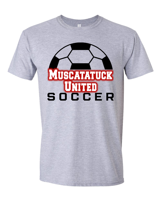 Muscatatuck United Soccer Club Grey Graphic Shirts D13 NEW 2025