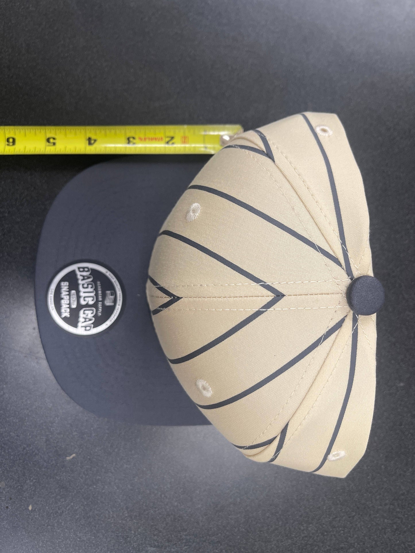 Flat Purple PinStripe Hat Can customize with team name (embroidered)