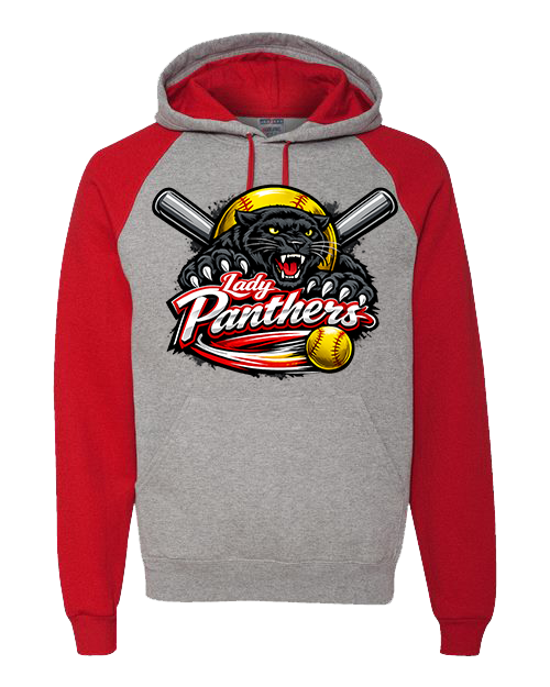 Jennings County Lady Panthers Softball Raglan Hoodie