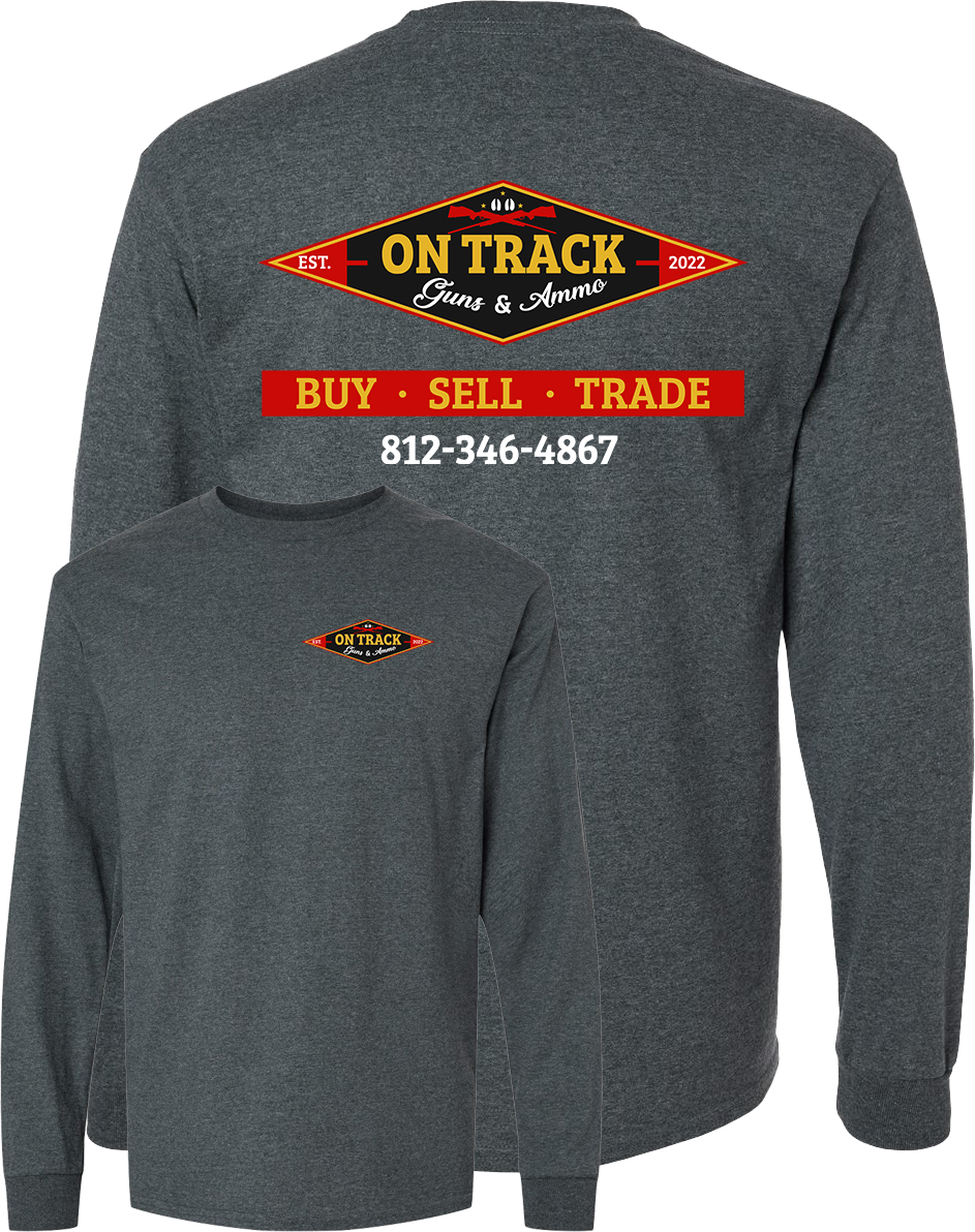 On Track Guns & Ammo Adult Shirts FOUR COLORS